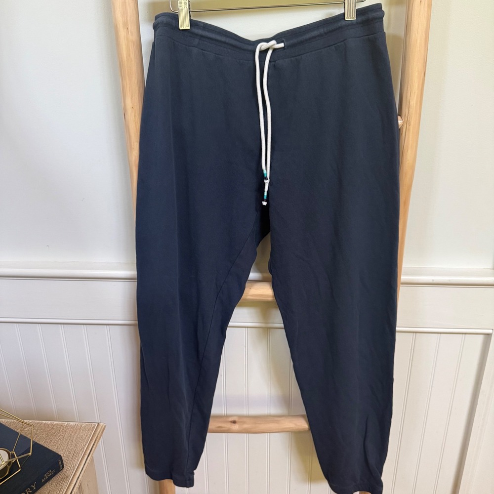 Marine Layer‎ Mens Navy Blue French Terry Jogger Sweatpants Size Large L